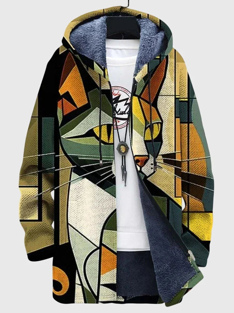 Women's artistic-print jacket with relaxed fit – Print 6