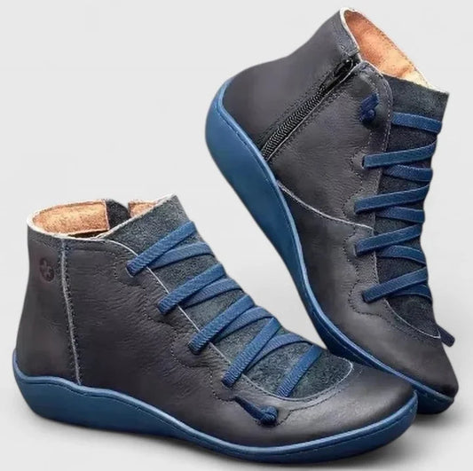 Women's ankle boots with supportive footbed and durable sole – Blue