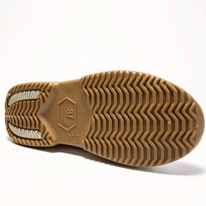 Women's waterproof comfort boots with pull-on tab and contrast sole