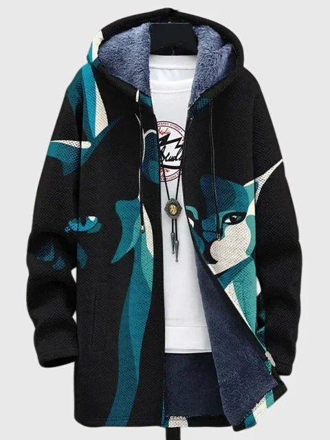 Women's artistic-print jacket with relaxed fit – Print 5