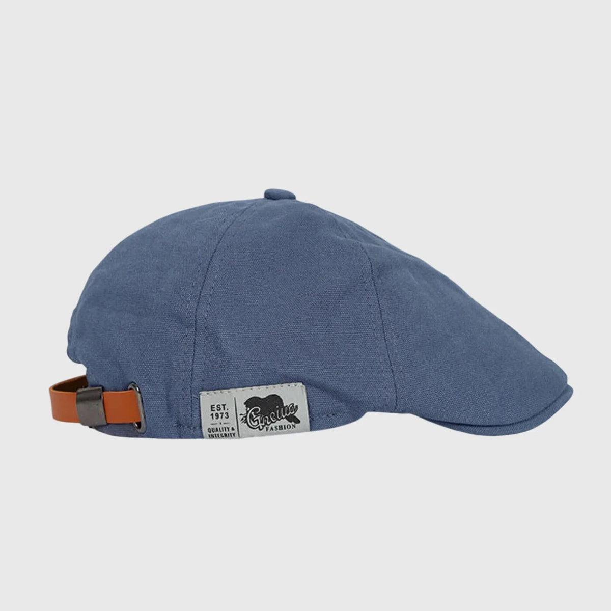 Women's classic French-style beret with structured fit – Blue