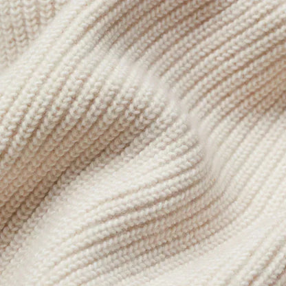 Women's ribbed open-front shawl collar cardigan with patch pockets – Beige