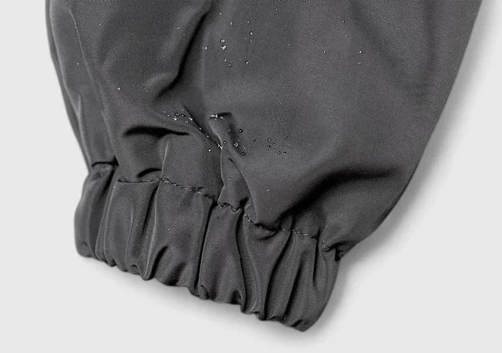 Women's button-front hood parka with elasticated cuffs