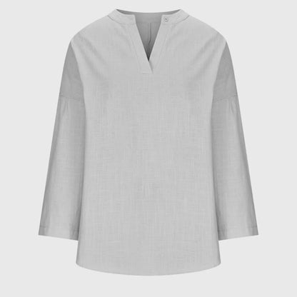 Women's flowy breathable beach shirt with relaxed fit