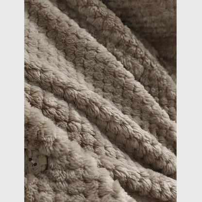 Women's reversible fleece jacket with cozy hood