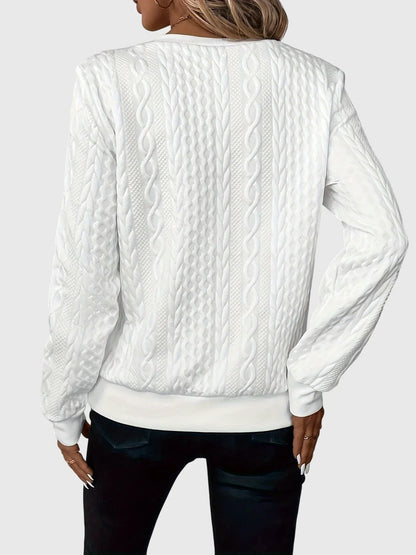 Women's knit jumper with contrast zipper detail