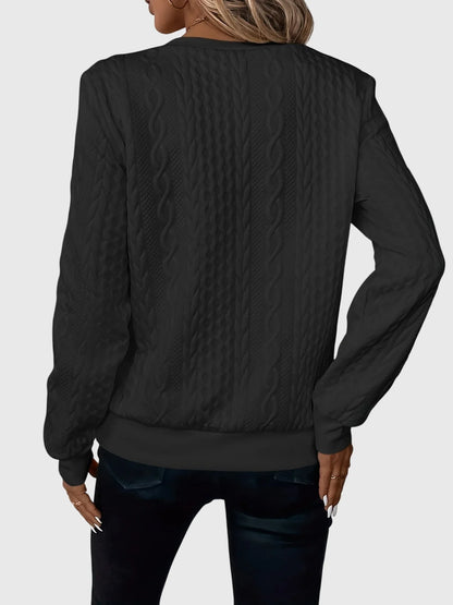 Women's knit jumper with contrast zipper detail