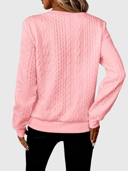 Women's knit jumper with contrast zipper detail