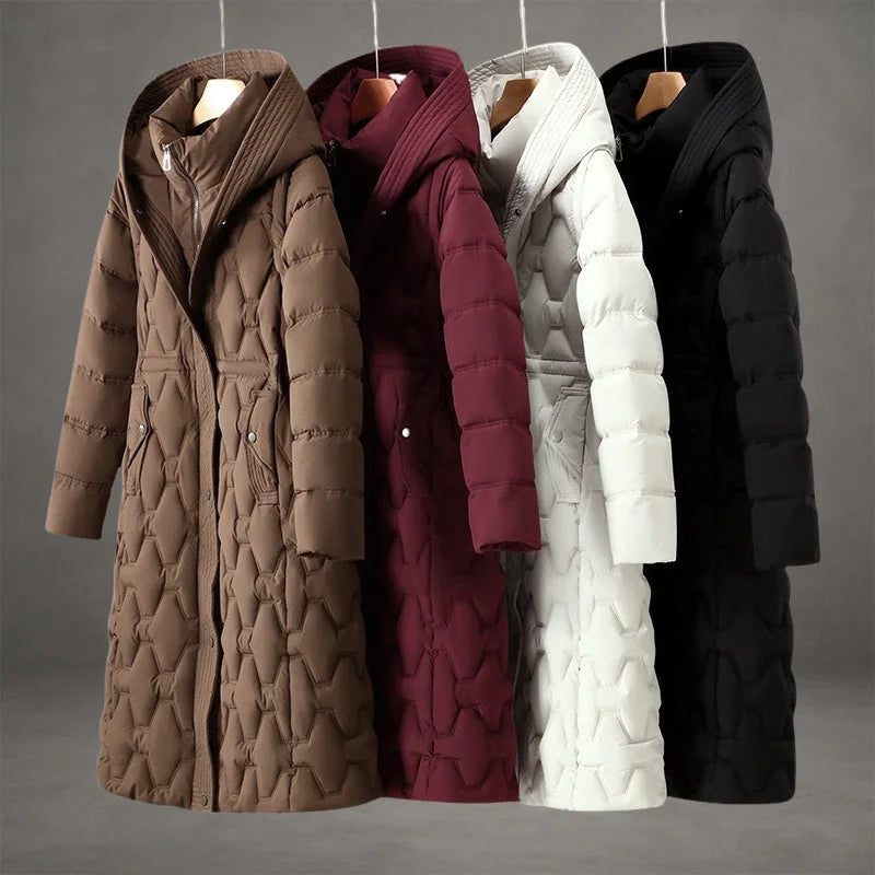 Women's waterproof insulated long coat