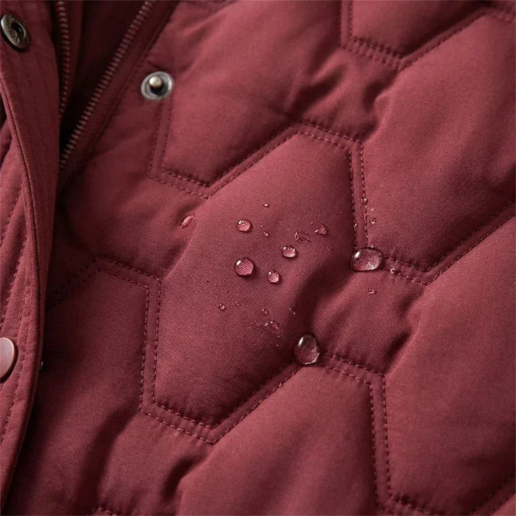 Women's waterproof insulated long coat