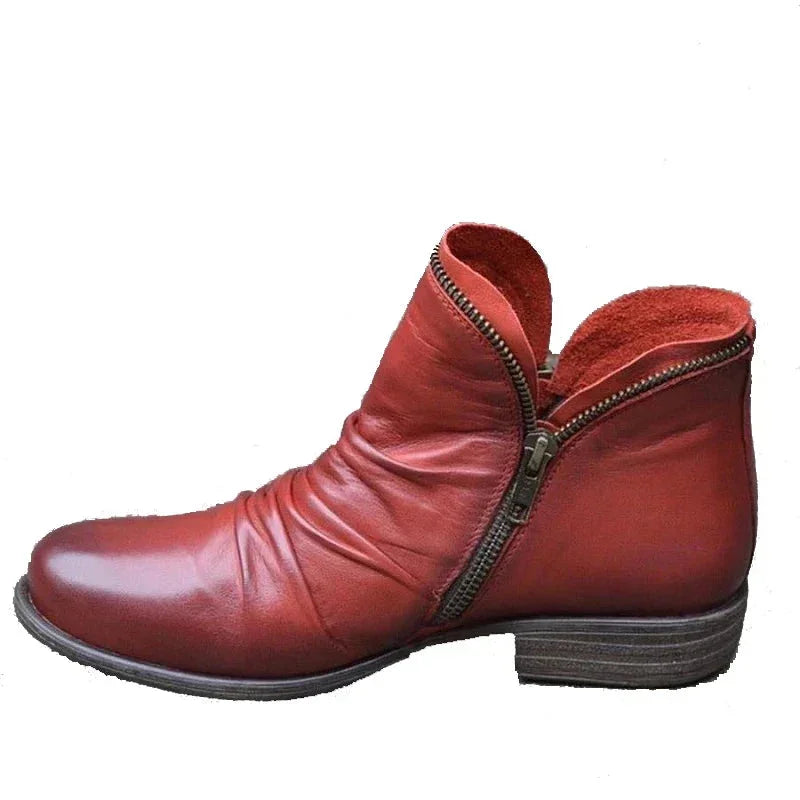 Women's trendy ankle boots with supportive footbed design