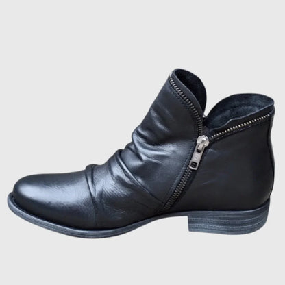Women's cushioned shoes with gel-filled sole and ankle strap – Black