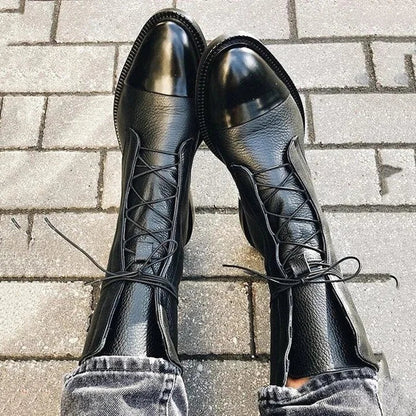 Women's leather ankle boots with all-day comfort