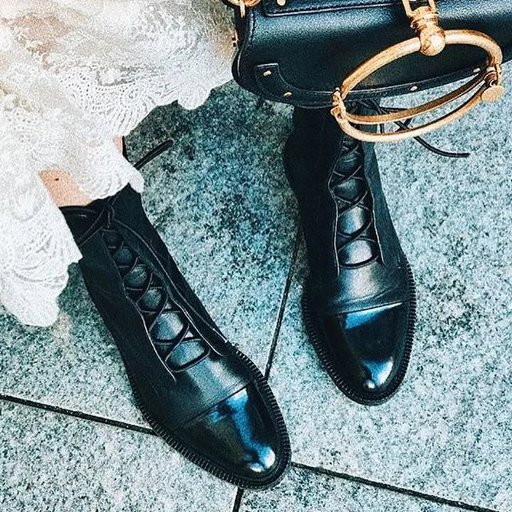 Women's leather ankle boots with all-day comfort