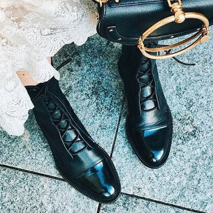 Women's leather ankle boots with all-day comfort