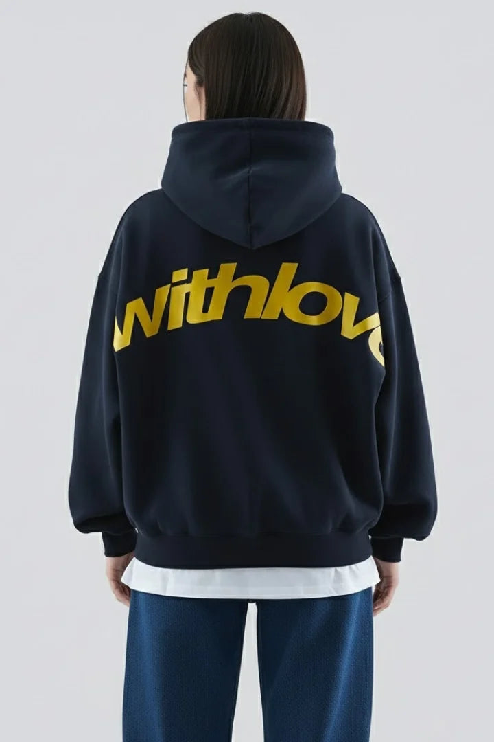Women’s hoodie with front print and pullover design