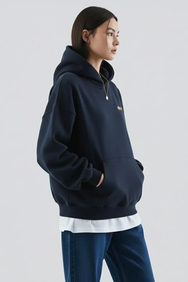 Women’s hoodie with front print and pullover design