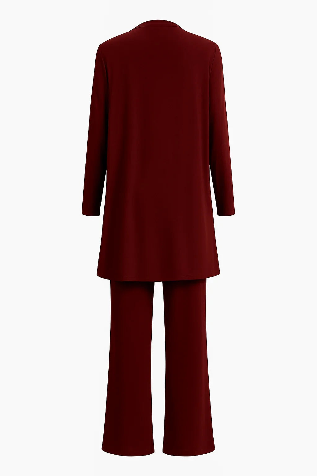 Women's 3-piece knit cardigan tank and wide-leg pants set
