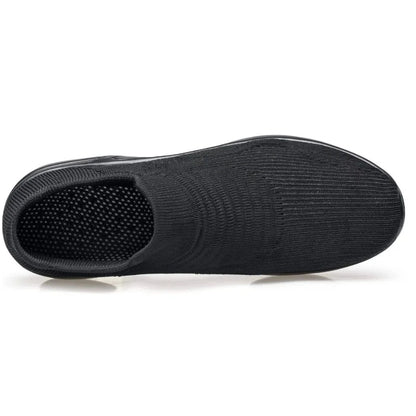 Women's knit slip-on sneakers with arch support and air-cushion sole