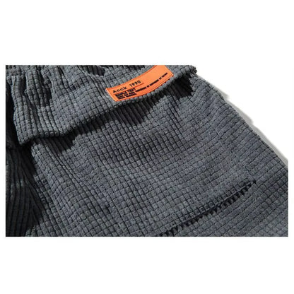 Women's classic corduroy joggers with drawstring waist and elastic cuffs