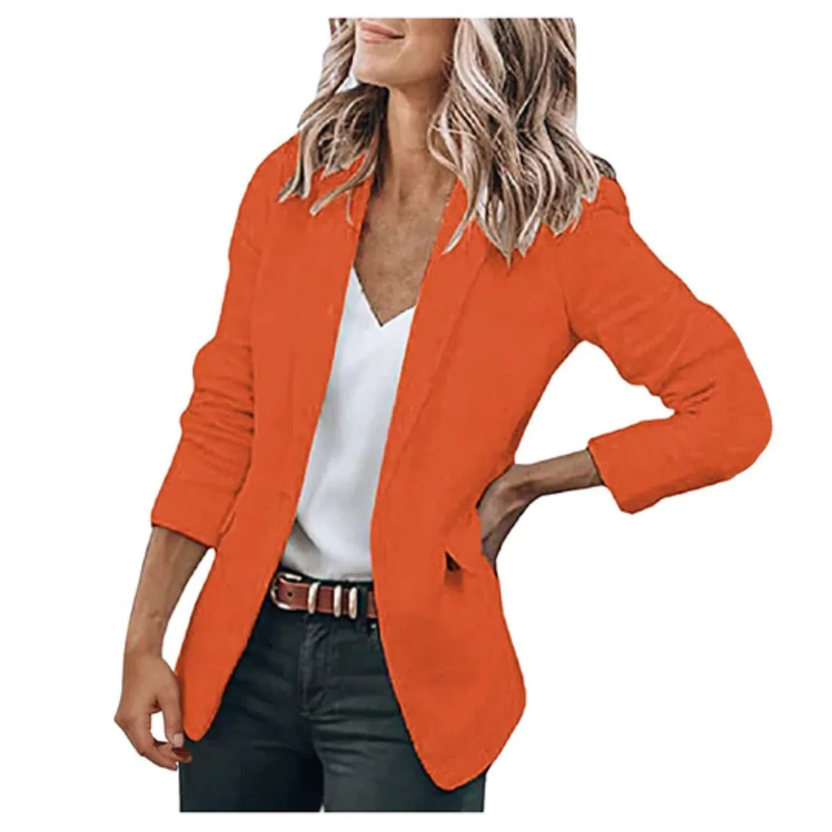 Women's tailored blazer with notched lapel – Oranje