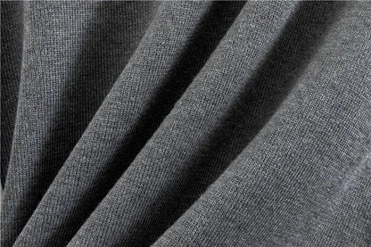 Women's knit color-block tracksuit with mock-neck and tapered-leg trousers