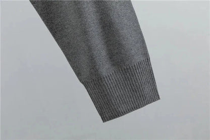 Women's knit color-block tracksuit with mock-neck and tapered-leg trousers