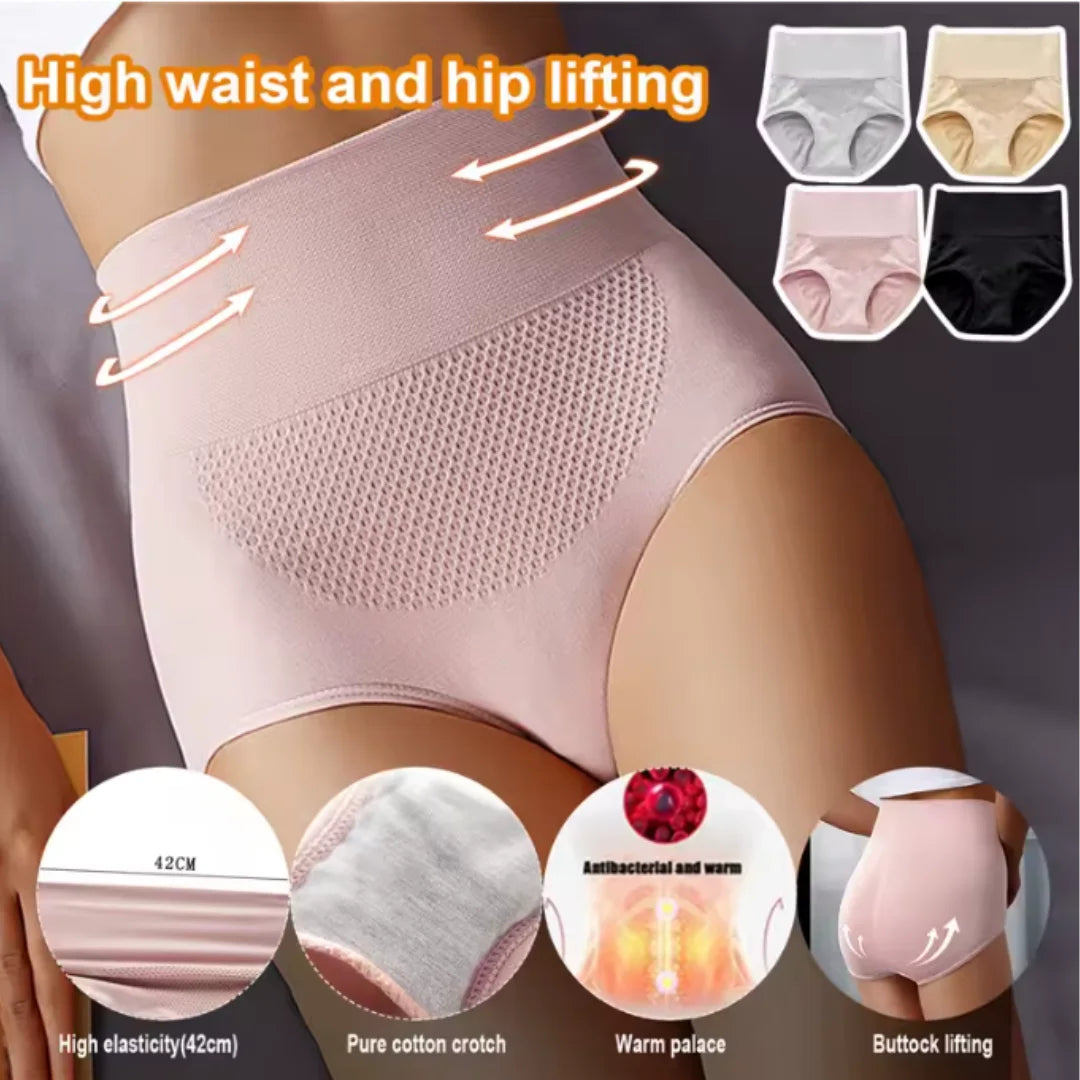 Women's knit high-waist shaping underwear with firm tummy control