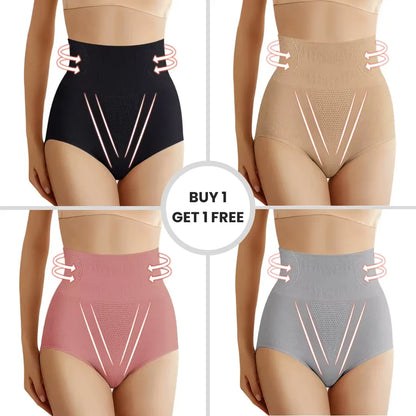 Women's knit high-waist shaping underwear with firm tummy control