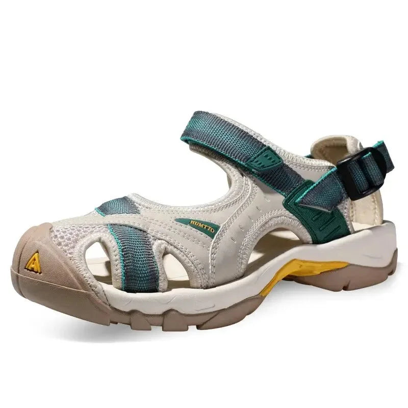 Women's outdoor water-friendly sandals with closed-toe adjustable straps