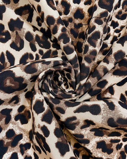 Women's reversible hooded leopard print jacket with drawstring waist