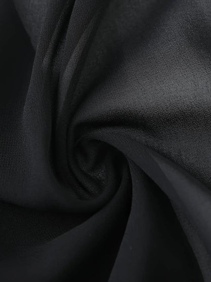 Women's sheer tie-front blouse with 3/4 sleeve and open front